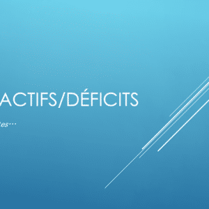 MON BILAN ACTIF/DEFICIT